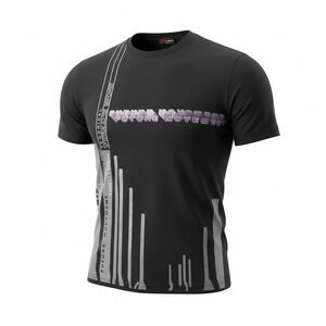 Vintage Versace Sport Mens Future Movement Graphic T-Shirt Black XXL